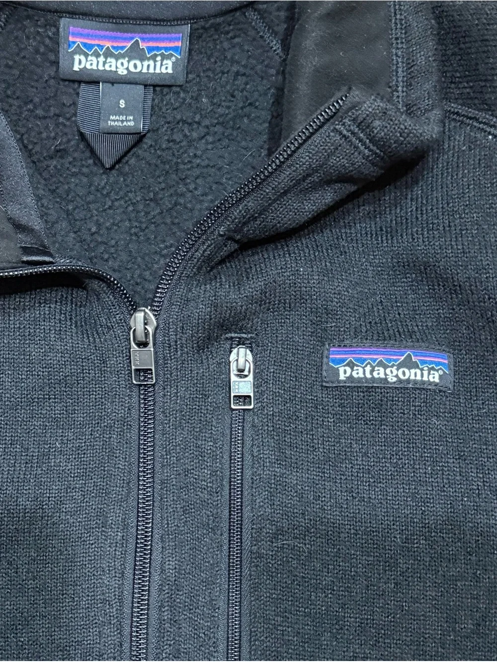 Patagonia Men's Better Sweater 1/4 Zip Pullover Size Small Black